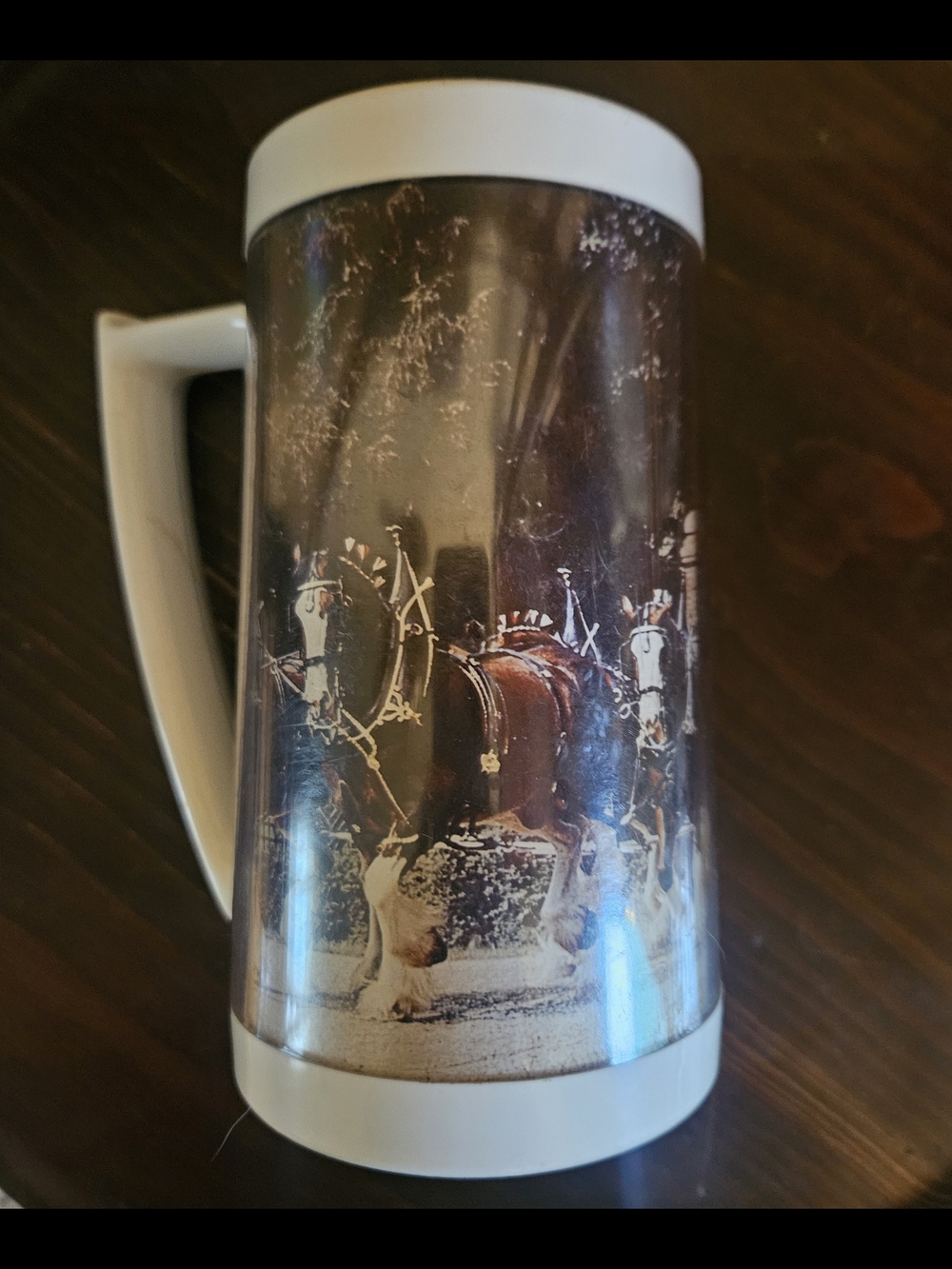 Vintage 1970's Anheuser-Busch Beer Mug.  Plastic/foam Insulated